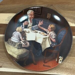 Norman Rockwell Plate - The Gourmet - 1985